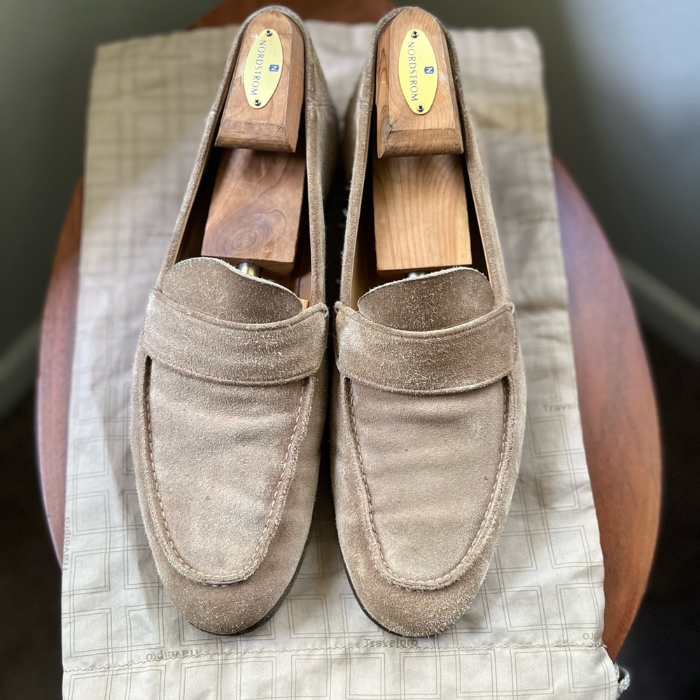 Classic Tan Suede Loafers